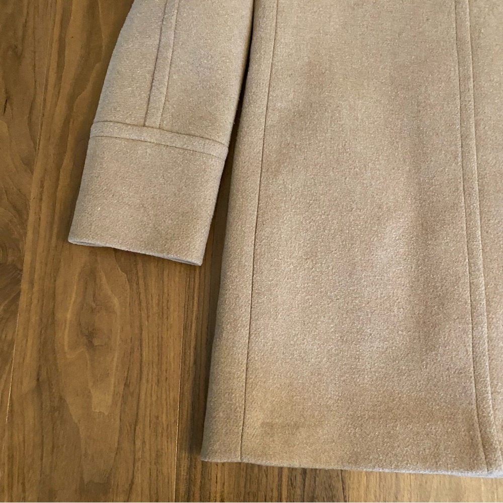 J.Crew Camel Wool Blend Coat Size 6 Classic Tan - Picture 9 of 10